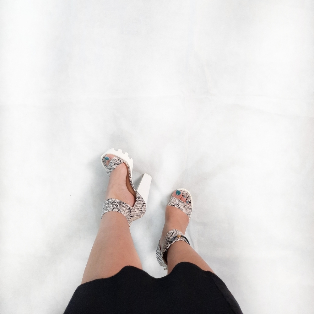 Snake Print Heels - Picture 6 of 7